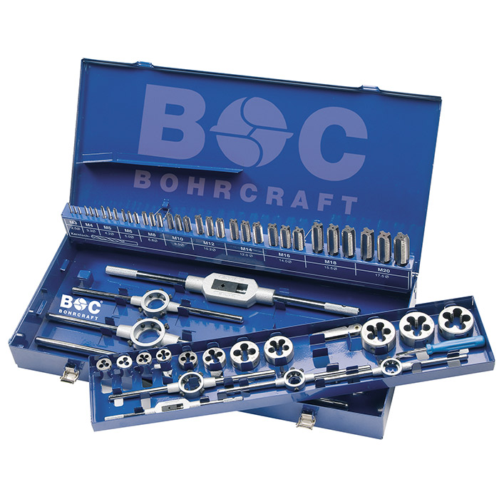 BC Draadsnijset GW20 M3-M20 met snijplaten, 54-delig