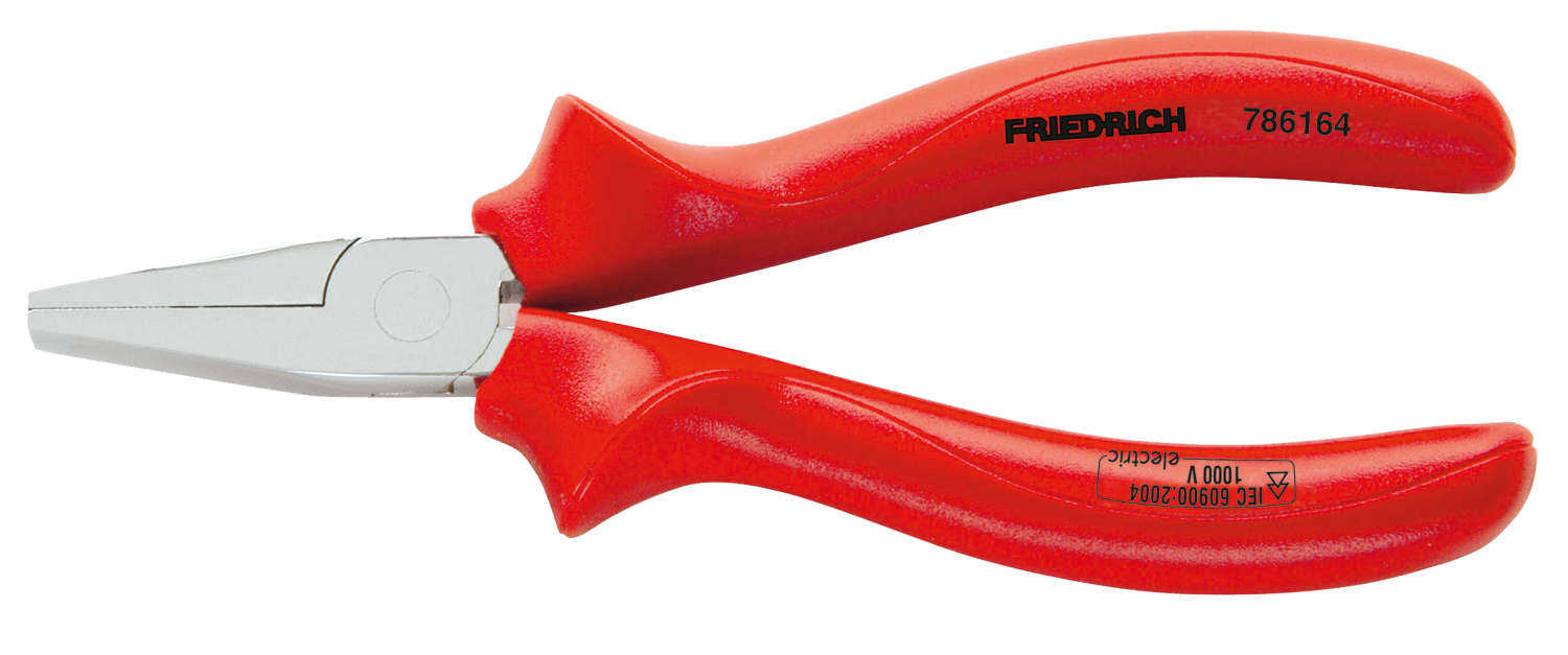 Friedrich Platbektang 1000V rood geïsoleerd 160mm
