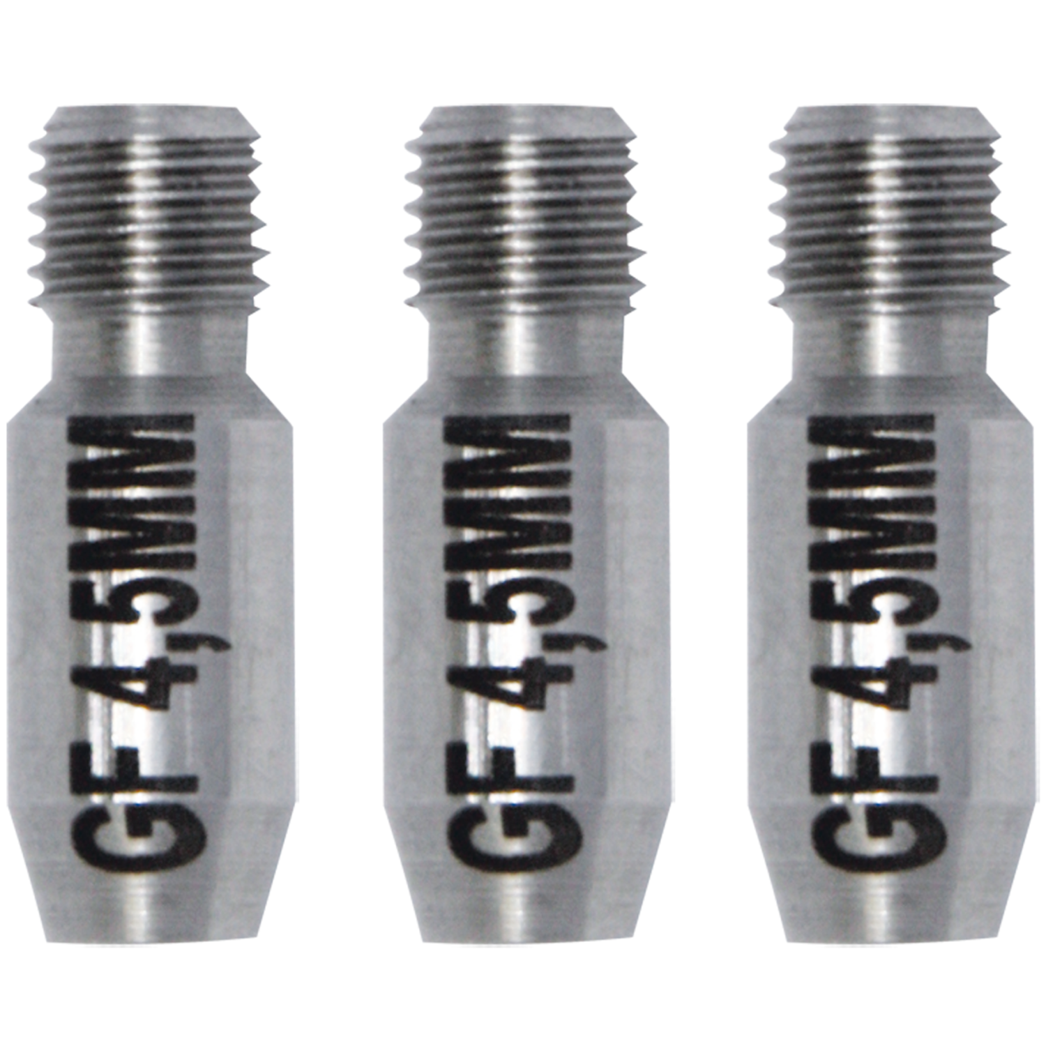 RUNPO RVS Eindhuls-set RTG6 t.b.v. Ø 4,5mm Glasvezel Trekveer (3 stuks)