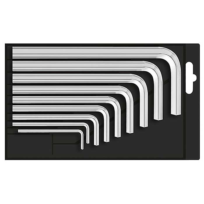 Matador Korte Inbussleutelset mat verchroomd 1,5-10mm, 9-delig