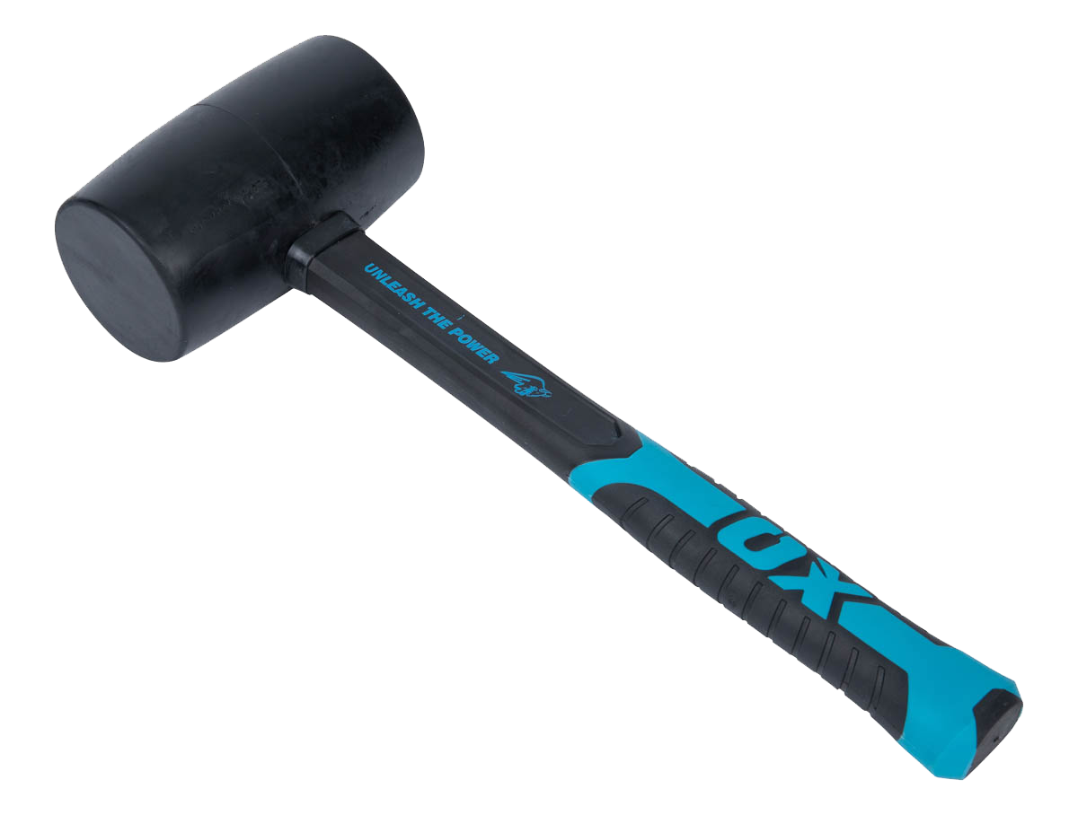 OX Trade Rubber Hamer Zwart 680 gram