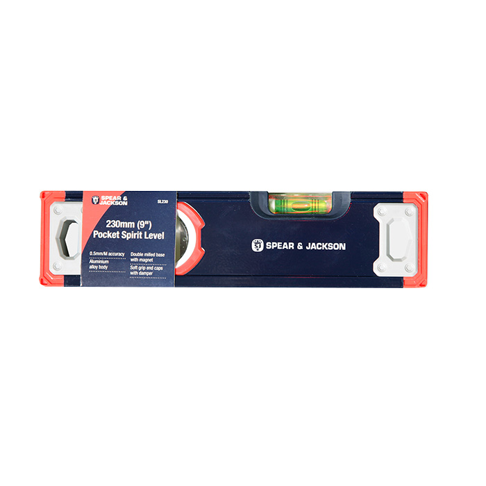 SJ Aluminium Waterpas 2 libellen 23cm