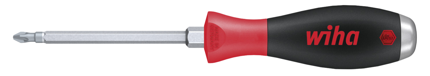 WIHA Kruiskopschroevendraaier SoftFinish slagkap zeskantschacht 532 PZ1x80