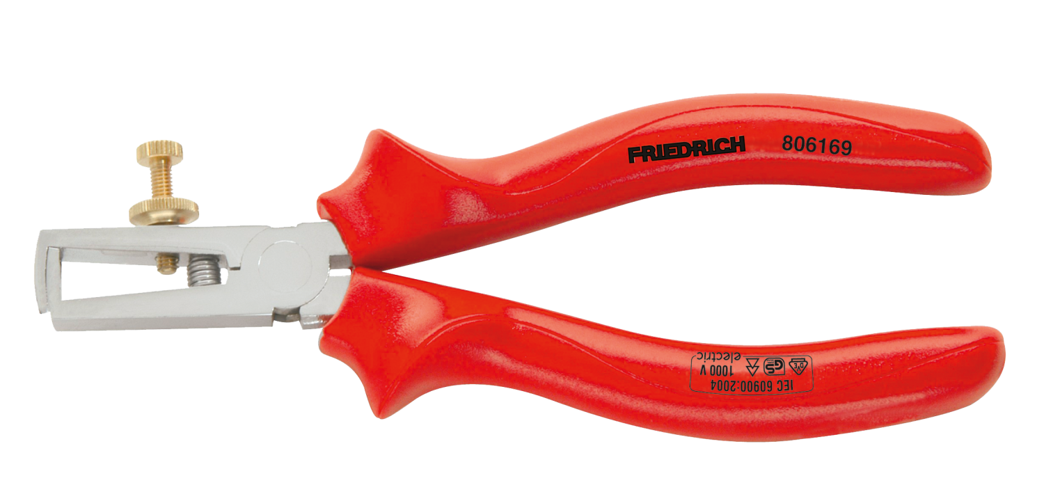 Friedrich Striptang Comfort Grip rood geïsoleerd 1000V VDE160mm