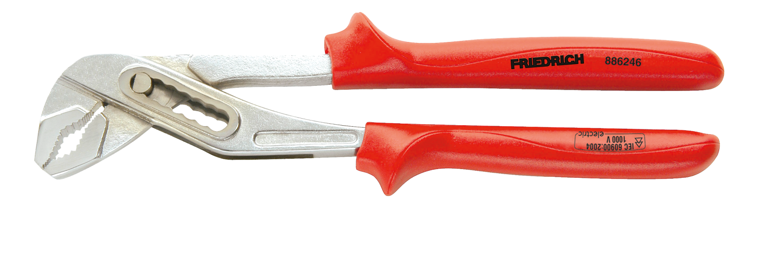 Friedrich Waterpomptang doorgestoken 1000V rood geïsoleerd 250mm