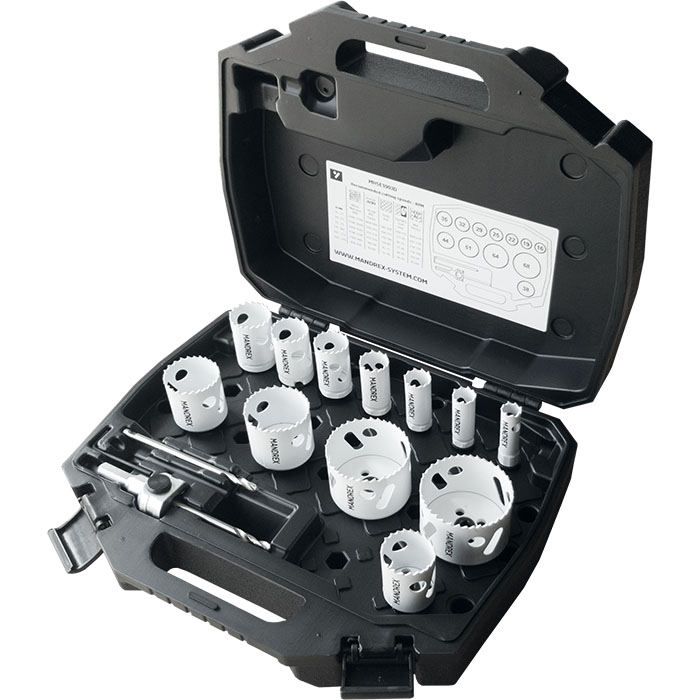 Mandrex Loodgieterset SpeedXcut Bi-metaal M42 MHSP1003B, 20mm-57mm zeskant 11, 10-delig