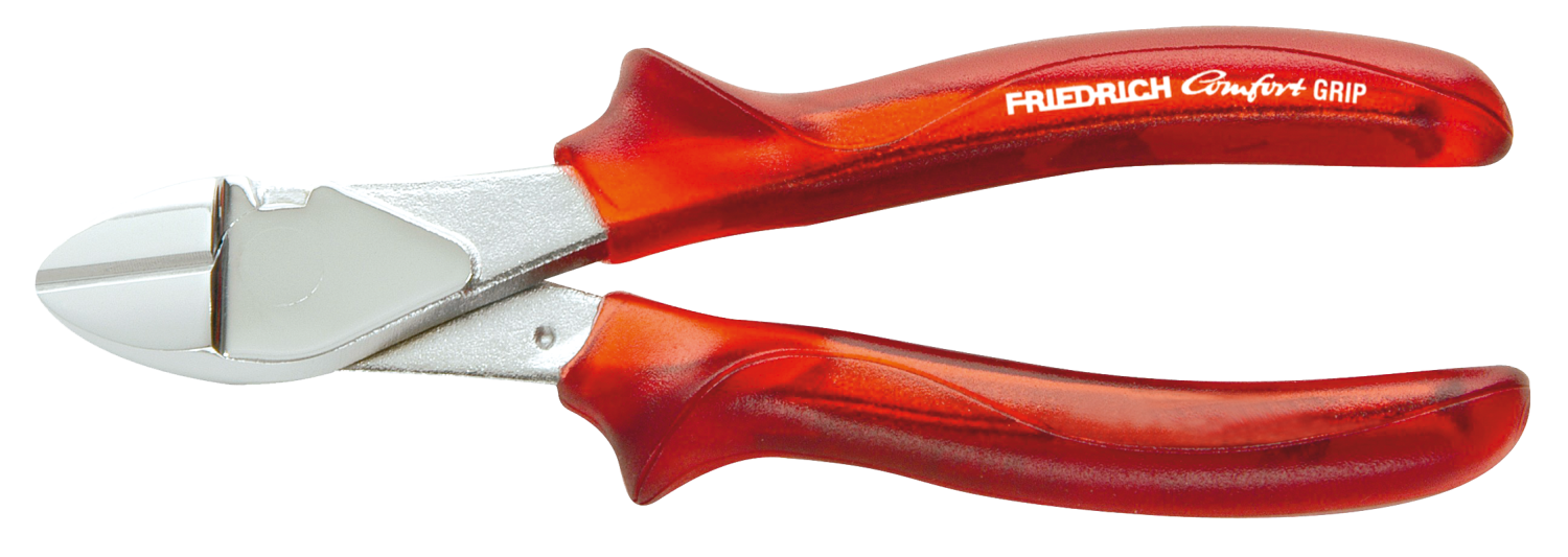 Friedrich Krachtzijkniptang rood-transparant 170mm