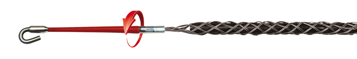 RUNPO RVS Kabeltrekkous met haak 9-15mm