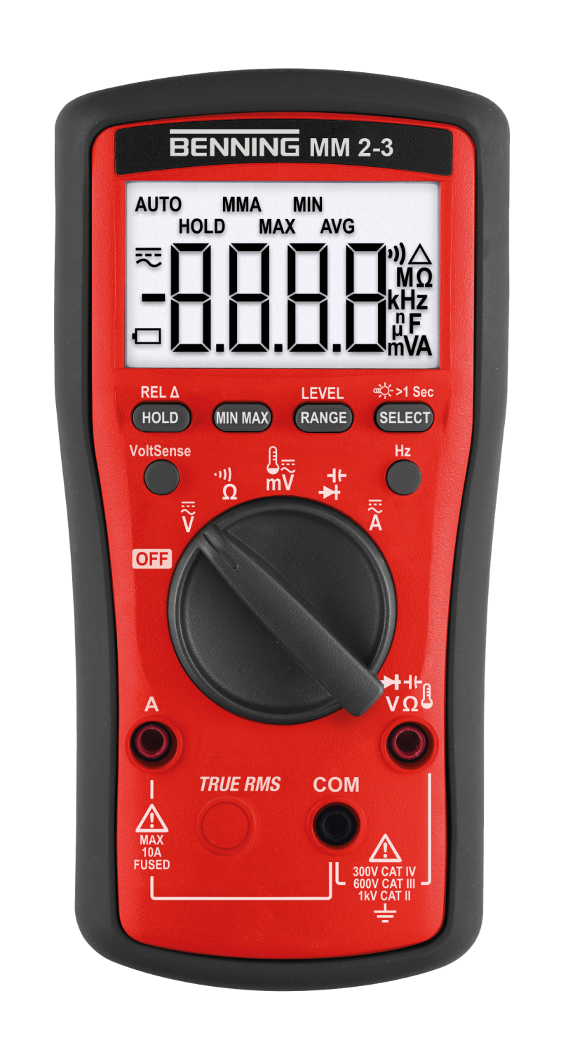 BENNING MM 2-3 Digitale Multimeter TRUE RMS