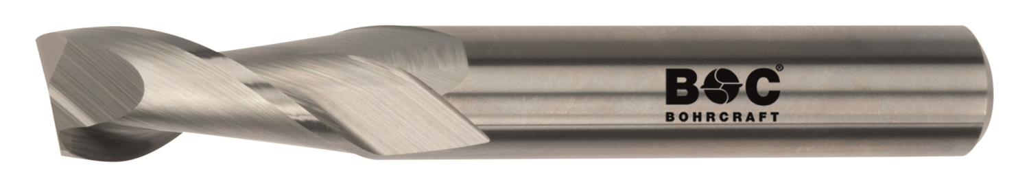 BC PP VHM Spiebaanfrees Z2, kort, Type W 12,0 mm cil. schacht DIN 6535 HA in BC-Verp.