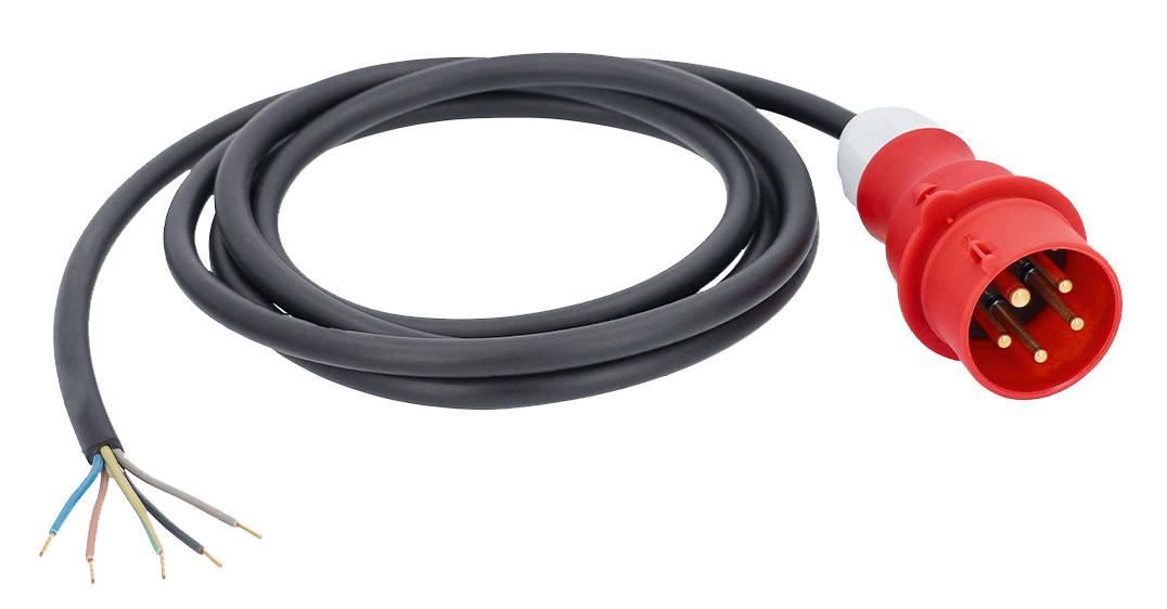 Schwabe CEE Aansluitkabel Neopreen 400V/32A IP44 5-polig H07RN-F 5G6 5m