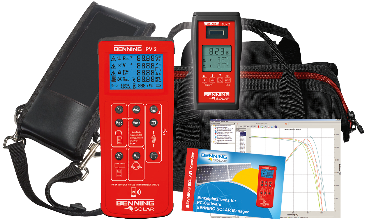BENNING PV 2 Set voor fotovoltaïsche installaties