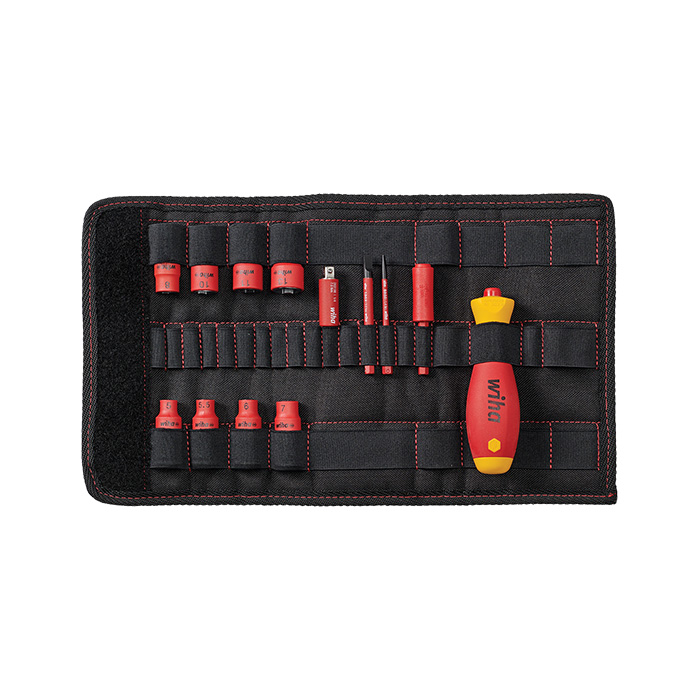 WIHA Dopsleutelset Softfinish SlimVario Electric 1/4" 1000V VDE 7209NK-2004 5-13mm, 14-delig