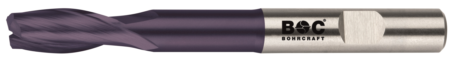 BC PP Spiebaanfrees HSS-E Co 8%, lang, Z2, Type N, TiAlN 6,0 mm Weldon DIN 1835 B