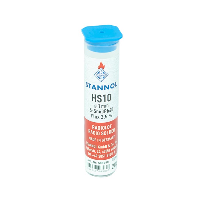 Stannol Soldeertin HS10 S-Sn60Pb40 Ø 1,0mm koker 20g 508580