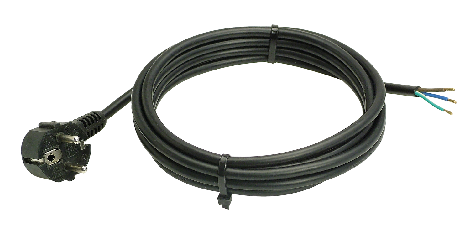 Schwabe Aansluitkabel Vinyl 230V/10A IP20 H05VV-F 3x1,0 zwart 10m
