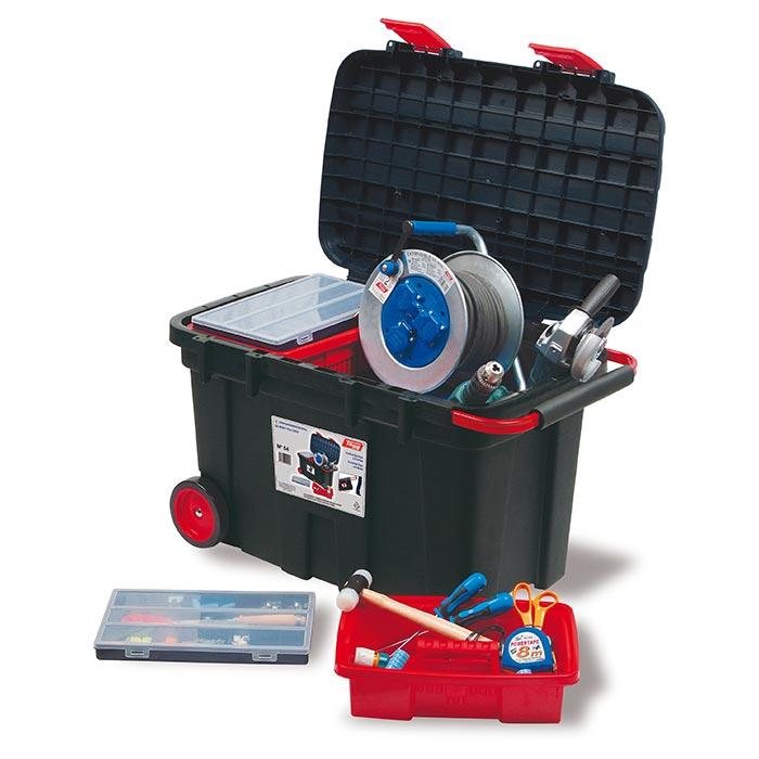 Tayg Professionele Mobiele Gereedschapskist Leeg 54 Zwart 775 x 472 x 493mm