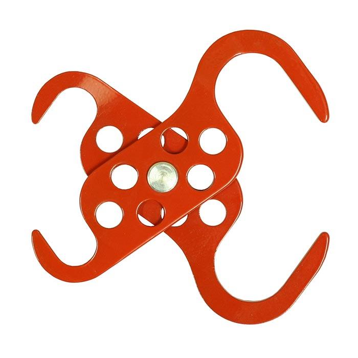 Spectrum Lockout Hangslotbeugel Kunststof 6 gaten Duo Ø6mm 20x45mm