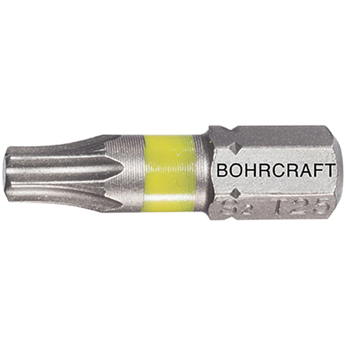 BC 1/4" Bit TORX T10 x 25mm Geel (per 10st verpakt)