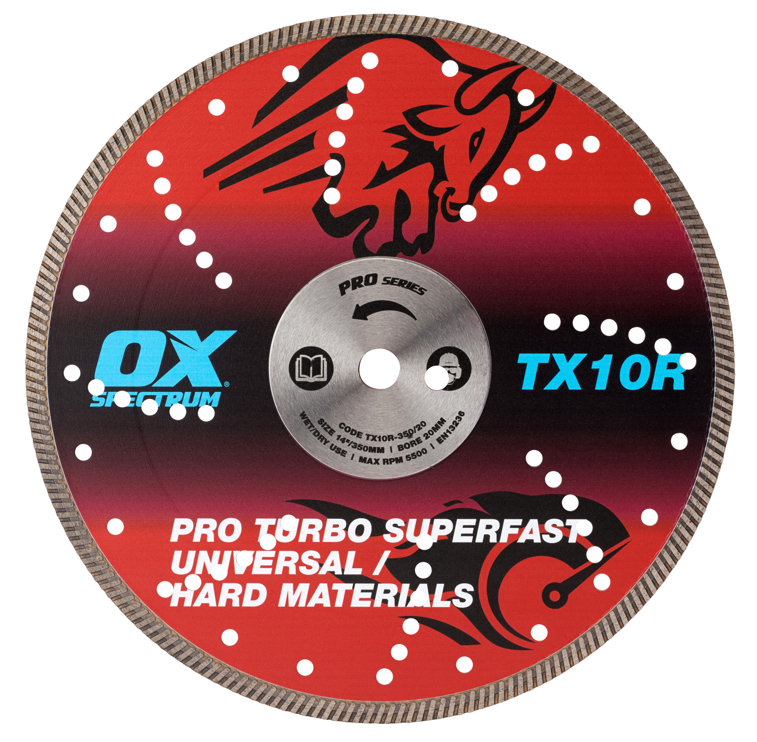 OX Pro Turbo Diamantzaagblad Staal TX10R 350mm