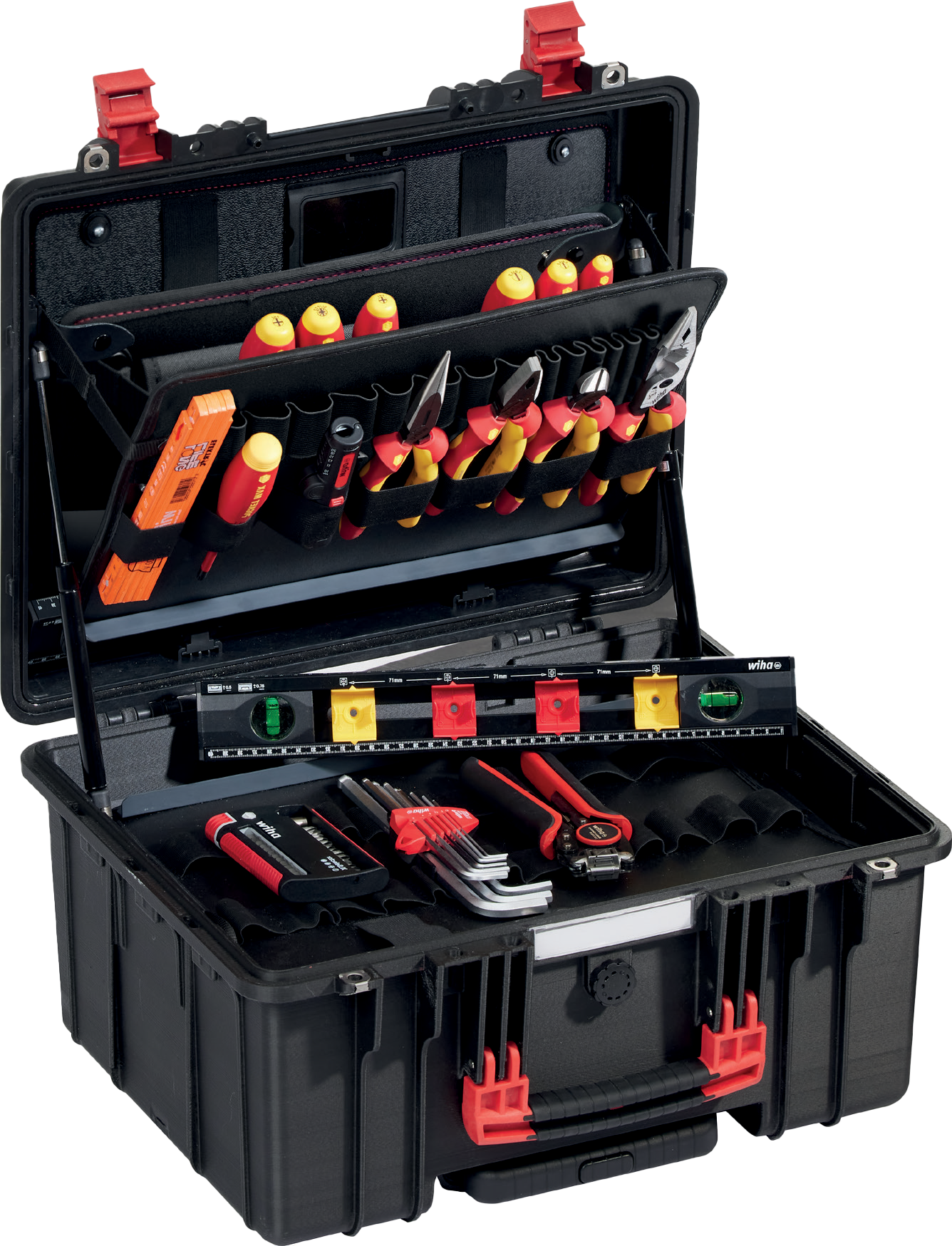 WIHA Gereedschapskoffer Elektricien XL 2 Trolley 9300-70203, 60-delig