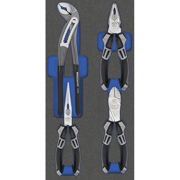 Matador MTS 1/3 Module Tangenset recht, 4-delig