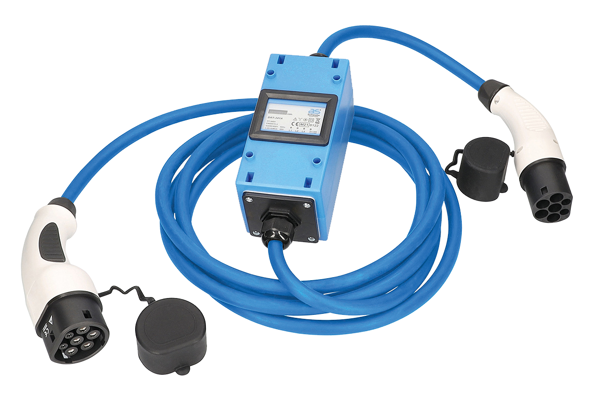 Schwabe Oplaadkabel met MIXO elektriciteitsmeter voor elektrische auto's 400V/16A 3-fase 11kW 5m