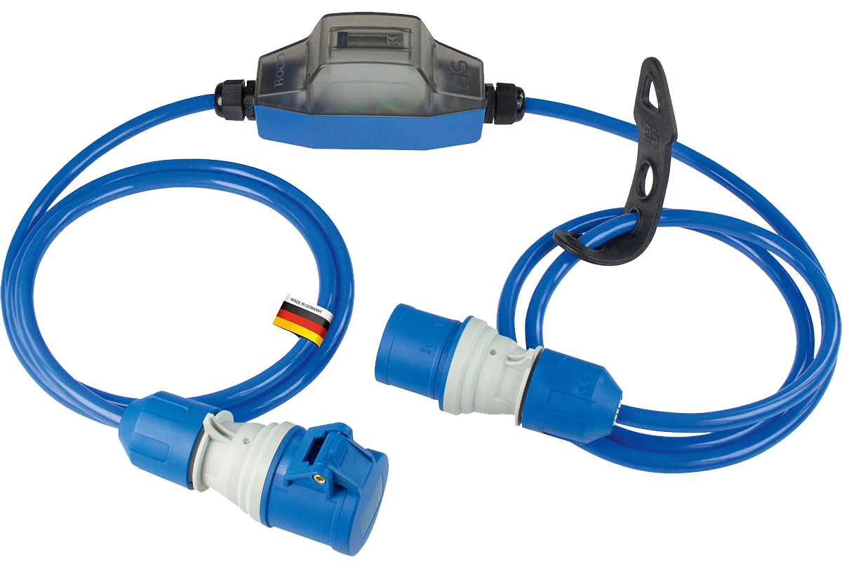 Schwabe Camping CEE Energieverbruiksmeter ROCO 3 230V/16A IP44 H07BQ-F 3G2,5 2x 1,5m