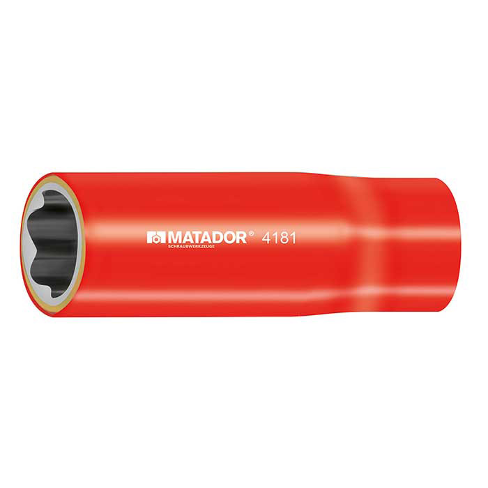 Matador 1/2" Zeskantdop 1000V VDE Lang 18mm