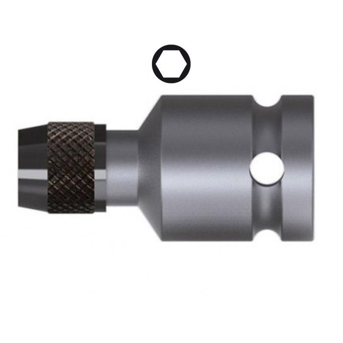 WIHA Verbindingsstuk G 12,5  met Snelwissel Bithouder 7203  1/4" x 1/2"