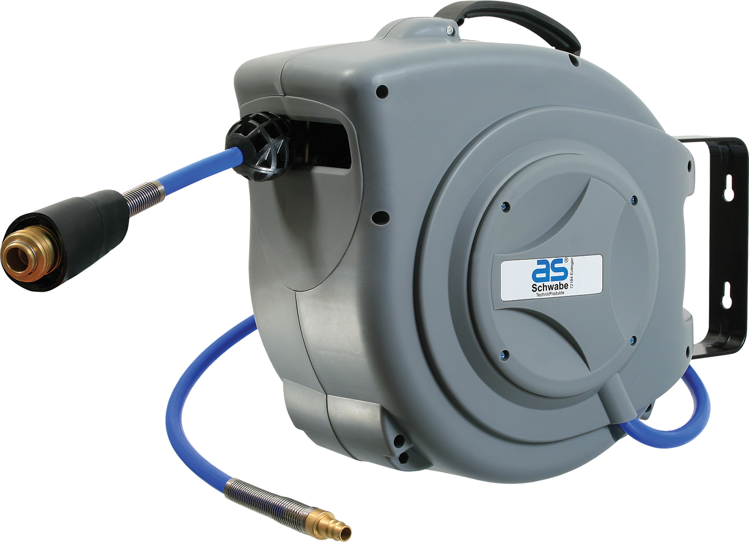 Schwabe Automatische Luchtslanghaspel met snelkoppeling 15m