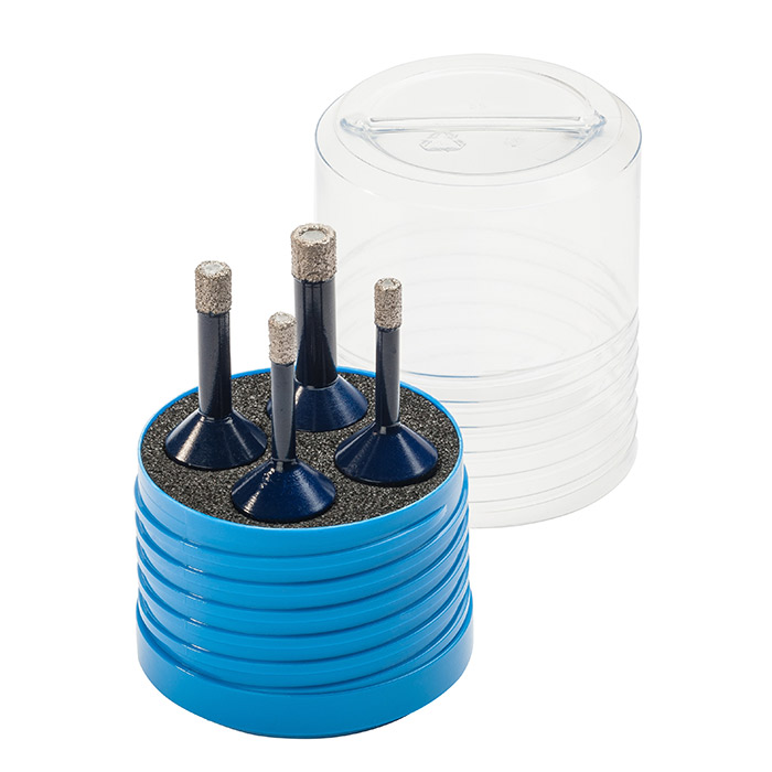 BC Diamant tegelboorset DB4 M14, 2x6mm/1x8mm/1x10mm, 4-delig