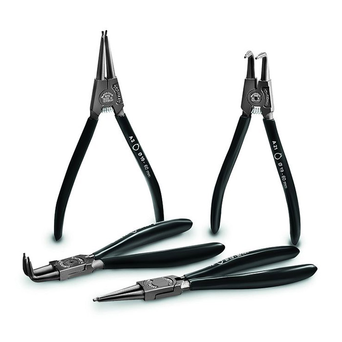 Matador Borgringtangenset recht/gebogen A2-A21-J2-J21, 4-delig