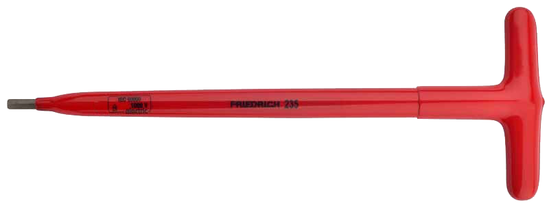 Friedrich T-greep Inbussleutel 235 1000V dompel geïsoleerd 150mm 4mm