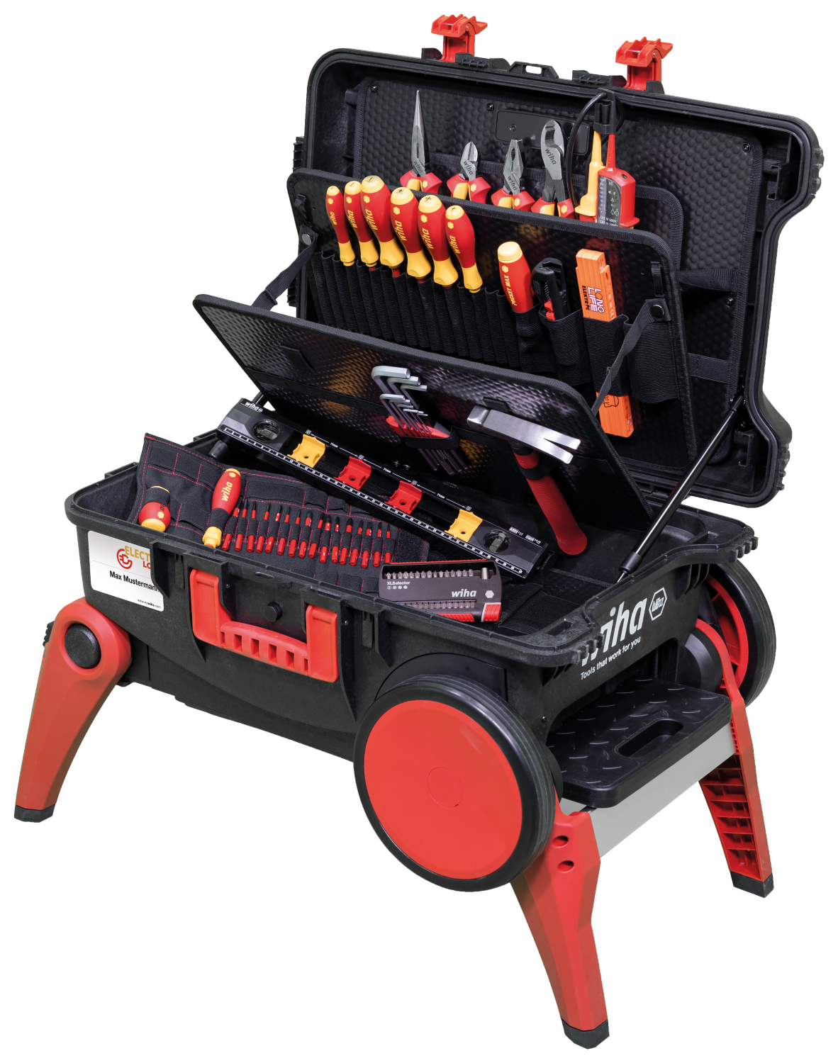 WIHA Gereedschapskoffer Elektricien Competence XXL 4 9300-70104, 80-delig