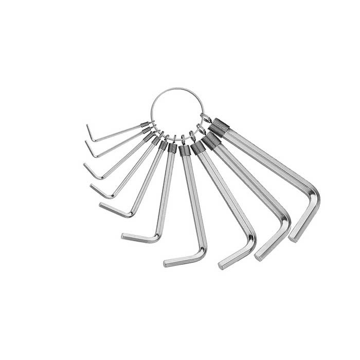 Matador Korte Inbussleutelset mat verchroomd 2-10mm, 10-delig